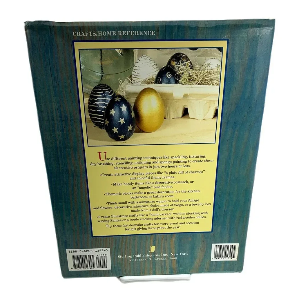 Linda Durbano Painted Wood Book Crafts Two Hour 42 Projects 144 Pages